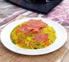 Curry Bacon Yangzhou Egg Fried Rice