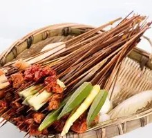 Street-side Skewered Vegetables