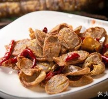 Fried Black Tofu Sausage