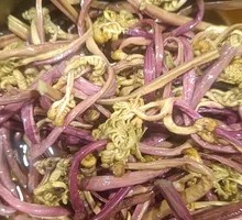 Freshly Harvested Brake Fern Salad