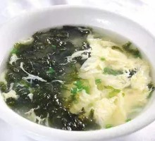 Egg Flower Seaweed Soup