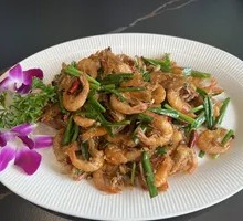 Stir-fried Leek with Simao Shrimp