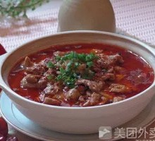 Sichuan-Style Beef Slices with Rice
