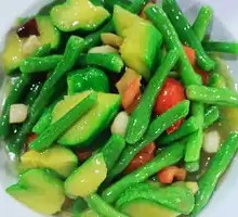 Stewed Cucumber with Green Beans