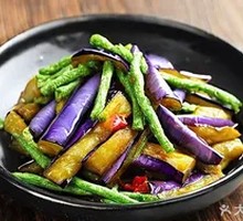 Stir-Fried Green Beans with Eggplant