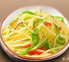 Green Pepper and Potato Strips