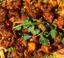 Spicy Pot Chicken and Intestines