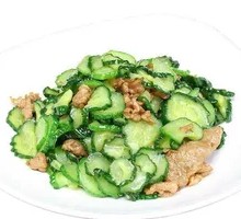 Cucumber Stir-Fried with Pork Slices