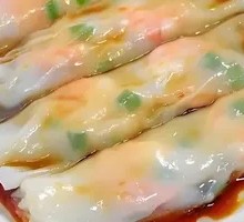 Egg and Shrimp Rice Noodle Roll
