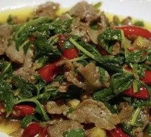 Mint Stir-Fried Beef Slices