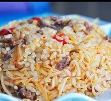 Sour Bamboo Shoot Beef Fried Rice
