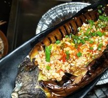 Minced Pork with Grilled Eggplant