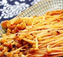 Spicy Enoki Mushrooms
