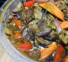 Grilled Beef on Iron Plate