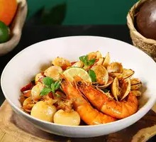 Thai Basil Stir-Fried Seafood