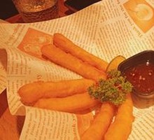 Chicken and Fried Dough with Thai Sweet Chili Sauce