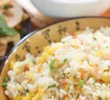 Scrambled Egg Fried Rice with Green Onion