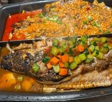 Golden Garlic Roast Fish