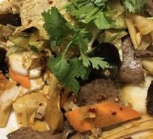 Cold-mixed pig liver