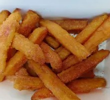 Glazed Sweet Potato with Plum Powder