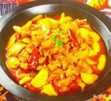 Tendon and Brain Hot Pot