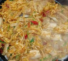 Pan-Seared Pork Belly with Pickled Cabbage