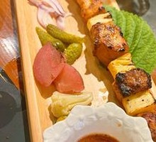 Russian Beef Tongue and Pineapple Skewers