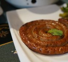 Pan-Fried Russian Sausage with Sour Cucumber