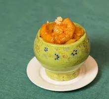 Russian Traditional Stewed Large Shrimp