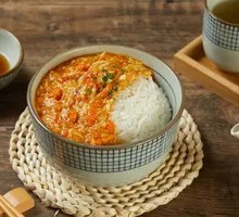 Crab Roe Chicken Broth Rice