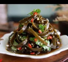 Cold-mixed kelp strands