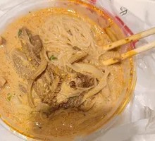 Glass Noodles with Golden Needle Mushrooms and Tripe Stir-fry