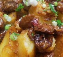 Chicken Gizzard with Potatoes