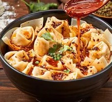 Spicy Shrimp Wonton Salad