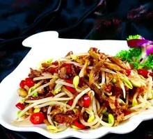 Chicken Thread Stir-Fried Bean Sprouts
