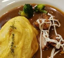 唐扬鸡块咖喱蛋包饭