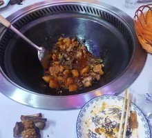 Stewed Local Chicken in Iron Pot