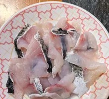 Black fish slices