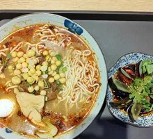 Spicy Broad Noodles with Pea Paste