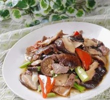 Mushroom and Pork Slices