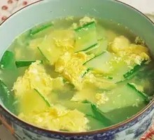 Cucumber and Egg Flower Soup