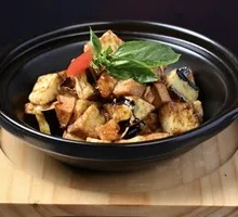 Three-Cup Mushroom and Eggplant Stew