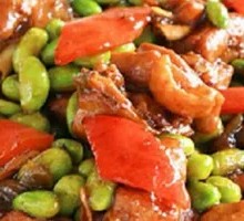 Braised Chicken with Edamame