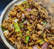 Sizzling Pork Tenderloin with Three Mushrooms