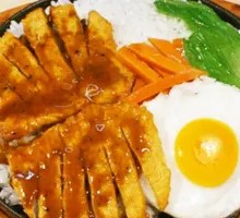 Black Pepper Pork Cutlet Rice