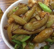 Braised Pork and Eggplant Rice