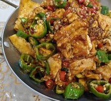 Dry Pot Tofu with Fried Egg