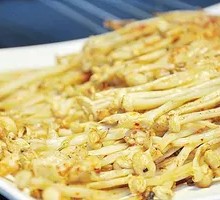 Grilled Enoki Mushrooms