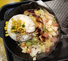 Squid Ball and Egg Rice