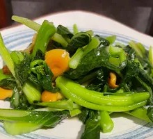 Bok Choy with Slippery Mushroom